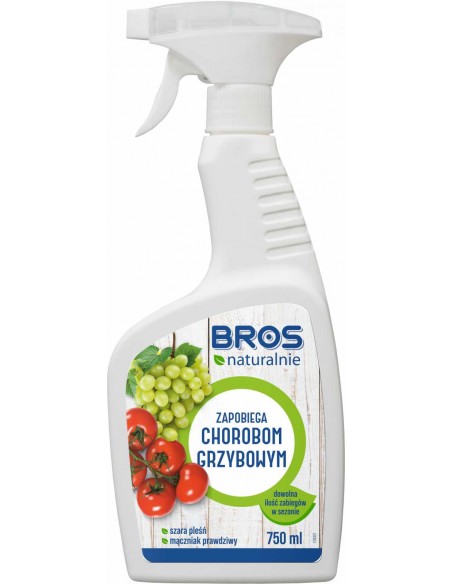BROS NATURALNIE Płyn ZAPOBIEGA CHOROBOM GRZYBOWYM SPRAY, 750 ml