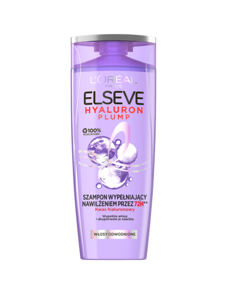 L'OREAL ELSEVE HYALURON PLUMP Szampon do włosów, 400 ml 