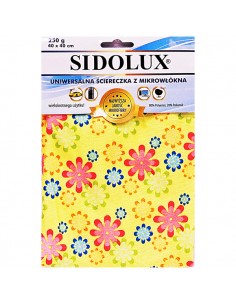 SIDOLUX Ścierka Z MIKROFIBRY W KWIATKI, 1 SZT