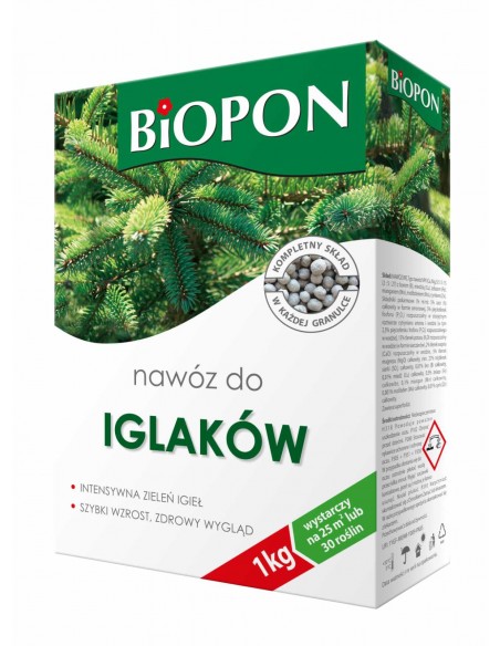 BIOPON Nawóz granulowany DO IGLAKÓW, 1 kg