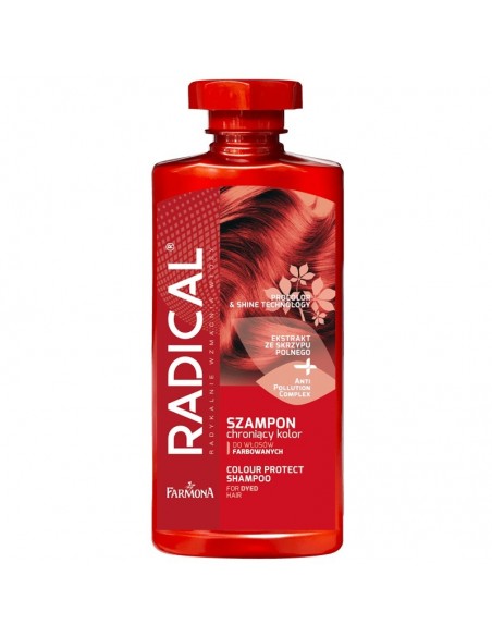 RADICAL Szampon CHRONIĄCY KOLOR DO WŁOSÓW FARBOWANYCH, 400 ml