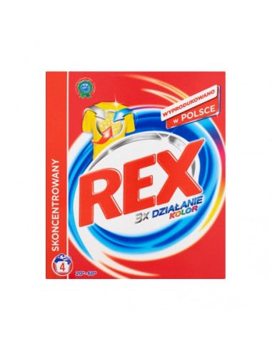 REX Proszek do prania tkanin kolorowych, 300g (4 prania)