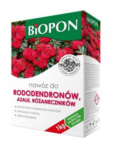 BIOPON nawóz do rododendronów, azalii i różaneczników granulat 1kg