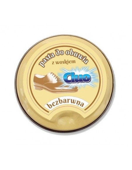 CLUO Pasta do butów BEZBARWNA W PUSZCE, 40 ml