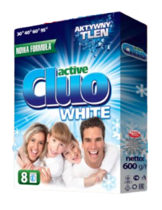 CLUO Proszek do prania tkanin BIAŁYCH, 600 g