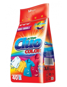 CLUO Proszek do prania tkanin KOLOROWYCH, 3 kg