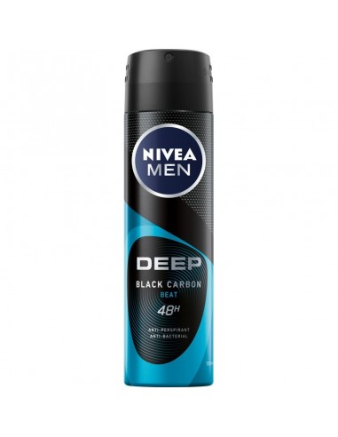 NIVEA MEN Antyperspirant spray DEEP BLACK CARBON BEAT , 150 ml
