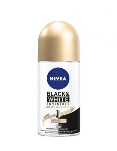 NIVEA BLACK & WHITE INVISIBLE SILKY SMOOTH Antyperspirant ROLL-ON, 50 ml