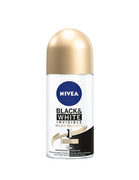 NIVEA BLACK & WHITE INVISIBLE SILKY SMOOTH Antyperspirant ROLL-ON, 50 ml