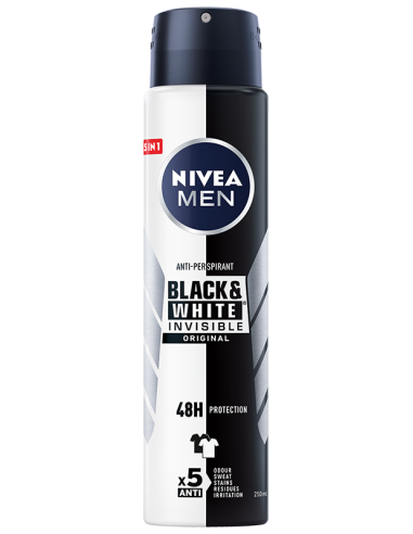 NIVEA MEN BLACK & WHITE INVISIBLE POWER Antyperspirant spray, 250 ml