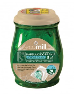 ECO MILL kapsułki do prania 2W1 KONOPIE POLSKIE UNIWERSALNE, 70 kapsułek