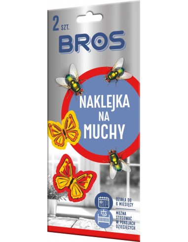 Bros Naklejka na muchy 2 sztuki