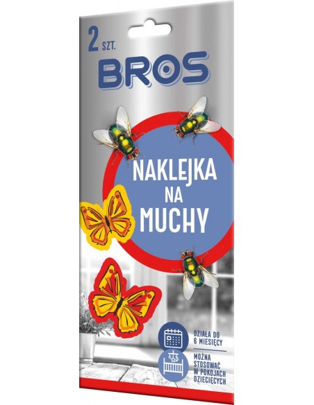 Bros Naklejka na muchy 2 sztuki