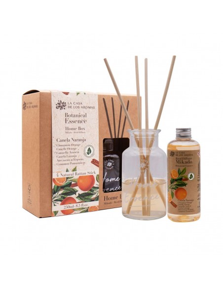 LA CASA DE LOS AROMAS BOTANIC Patyczki Zapachowe CYNAMON-POMARAŃCZA, 250 ml