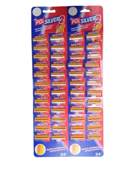 POLSILVER Maszynki jednorazowe PLANSZA, 48 sztuk