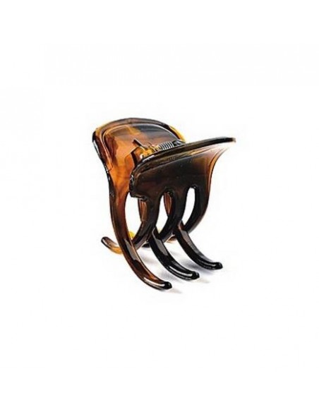 DONEGAL Duża klamra do włosów kolor BURSZTYN F-5803, 1 szt