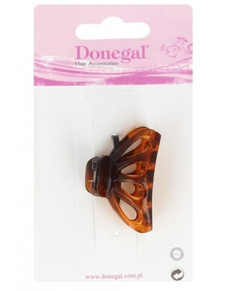 DONEGAL Duża klamra do włosów kolor BURSZTYN F-5805, 1 szt