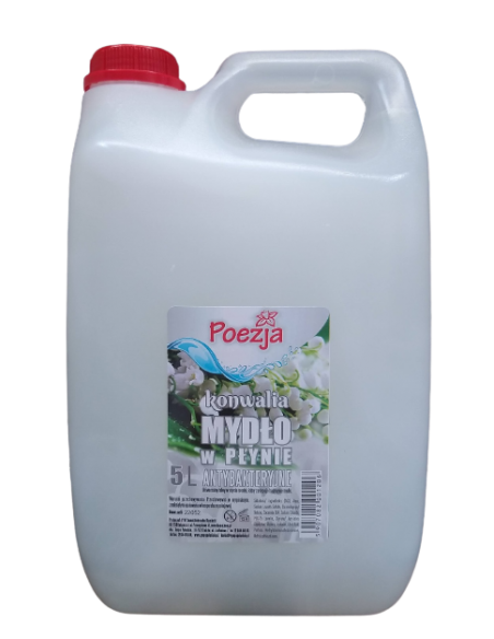 POEZJA Mydło w płynie antybakteryjne KONWALIA, 5 l 