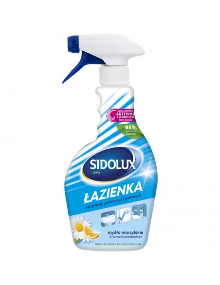 SIDOLUX Płyn do czyszczenia ŁAZIENKI MYDŁO MARSYLSKIE & ŚWIEŻA POMARAŃCZA, 500 ml 