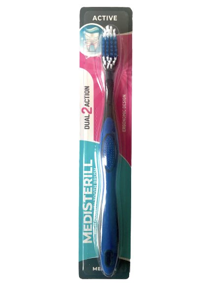 MEDISTERILL Szczoteczka do zębów medium, ACTIVE, 1 szt  
