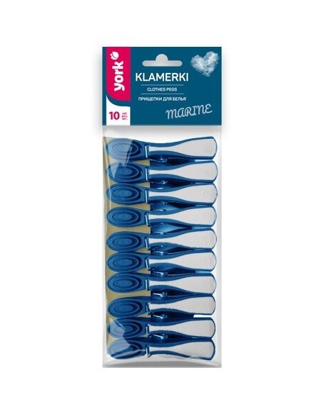 YORK Klamerki MARINE, 10 szt 