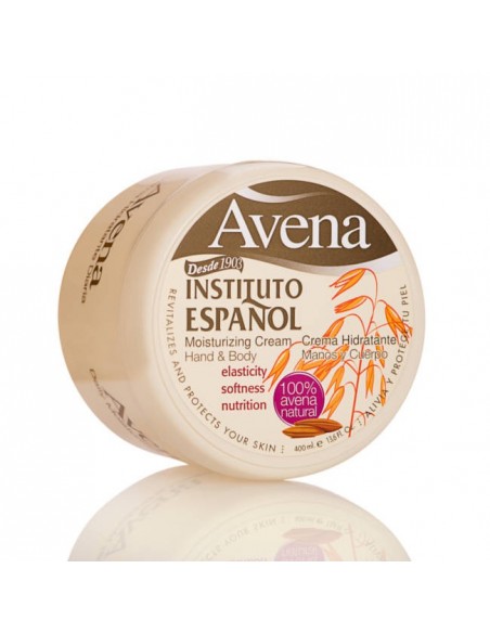INSTITUTO ESPANOL AVENA Krem do ciała i rąk z naturalnym wyciągiem z ziaren owsa, 400 ml