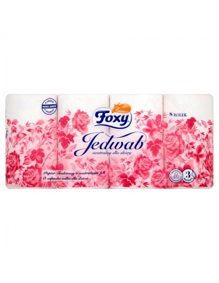 FOXY Papier toaletowy JEDWAB, 8 szt