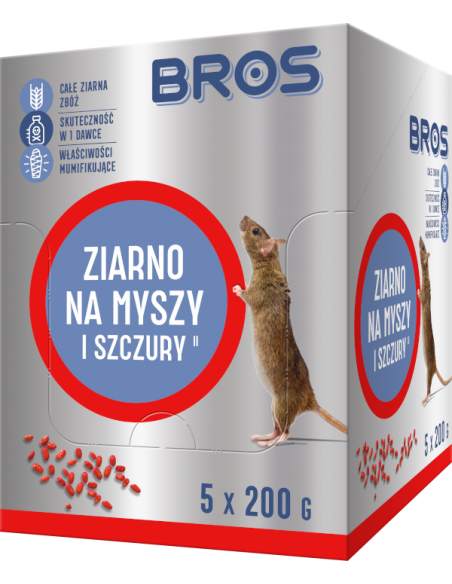 BROS Ziarno na myszy i szczury, 1 kg
