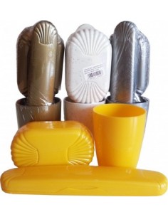 ZESTAW Turystyczny kubek+mydelniczka+etui