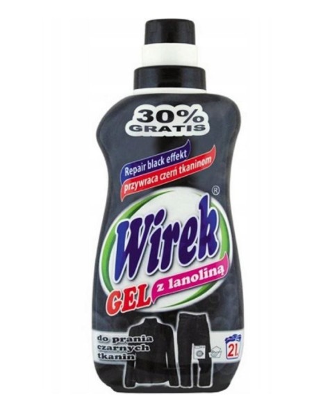 WIREK Żel do prania CZARNY Z LANOLINĄ, 1 l