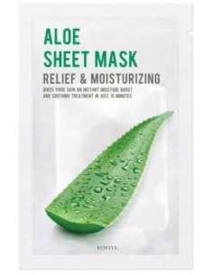 EUNYUL Maseczka do twarzy koreańska Z ALOESEM, 22 ml 