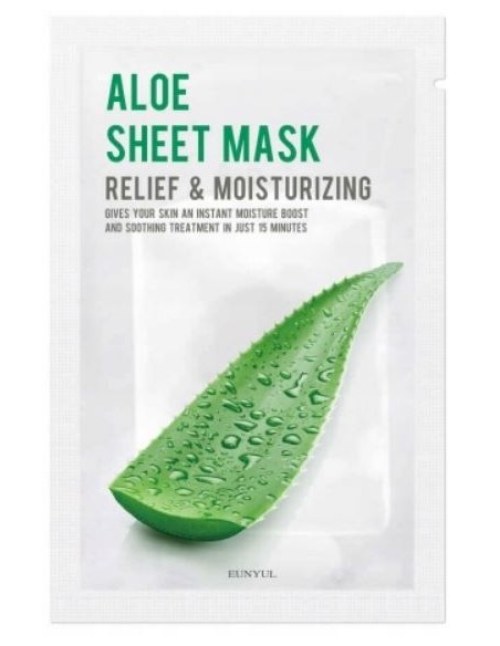 EUNYUL Maseczka do twarzy koreańska Z ALOESEM, 22 ml 