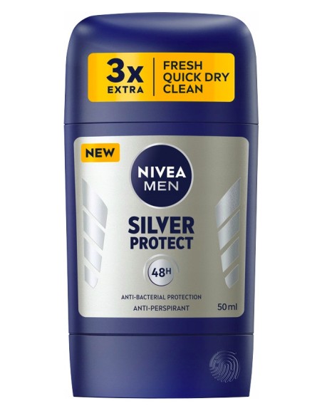 NIVEA Antyperspirant w sztyfcie SILVER PROTECT, 50 ml