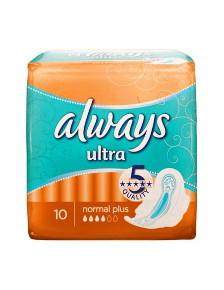 ALWAYS ULTRA Podpaski NORMAL PLUS, 10 szt
