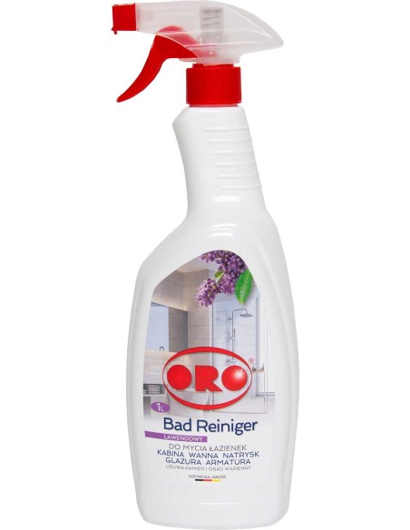 ORO Płyn do mycia łazienek kabin prysznicowych LAWENDA, 1 l 