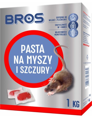 BROS Pasta na myszy i szczury, 1 kg