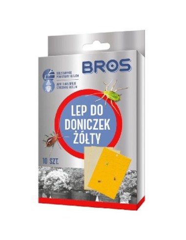 BROS Lep do doniczek ŻÓŁTY, 10 szt