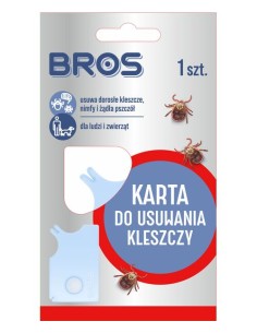BROS Karta do usuwania kleszczy, 1 szt