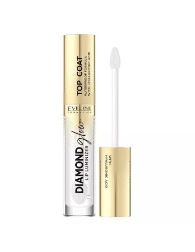 EVELINE DIAMOND GLOW LIP LUMINIZER Błyszczyk do ust z kwasem hialuronowym 01 TRANSPARENT, 4,5 ml