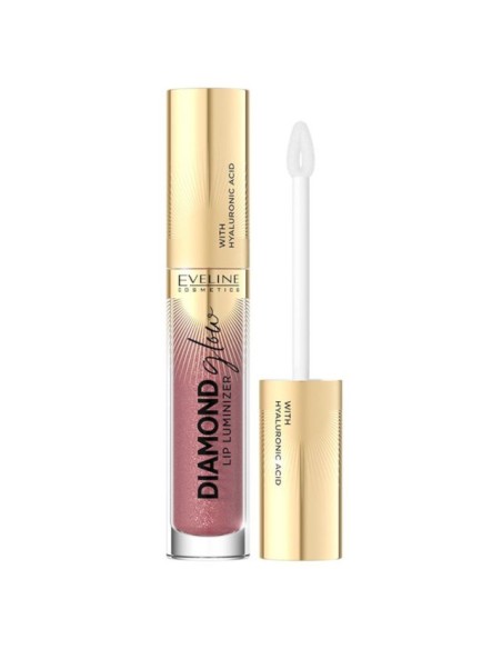 EVELINE DIAMOND GLOW LIP LUMINIZER Błyszczyk do ust z kwasem hialuronowym 11 ROSE NUDE, 4,5 ml