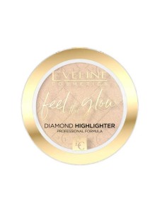 EVELINE FEEL THE GLOW Rozświetlacz w kamieniu 01 SPARKLE, 4.2 g