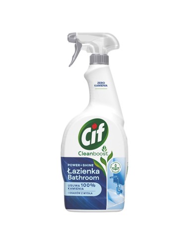 CIF POWER & SHINE Spray do czyszczenia łazienki PRZECIW KAMIENIOWI, 750 ml
