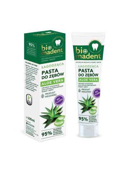 BIO MADENT Pasta do zębów ŁAGODZĄCA ALOE VERA, 100 ml