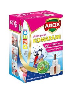 AROX Płyn do Elektrofurmigatora DLA DZIECI 60 nocy, 45 ml zapas