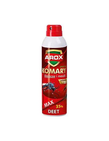 AROX Spray na komary, kleszcze i meszki MAX DEET 35% , 250 ml