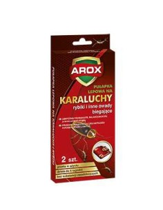 AROX Pułapka lepowa na karaluchy, rybiki i inne owady biegające, 2 szt