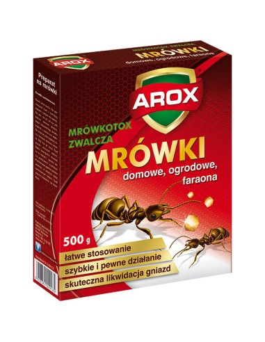 AROX MRÓWKOTOX Preparat na mrówki domowe, ogrodowe i faraona, 500 g