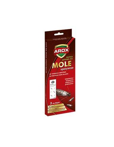 AROX Płytka lepowa na mole spożywcze, 2 szt
