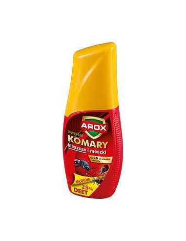 AROX Płyn na komary, kleszcze i meszki MEDIUM DEET 25%, 50 ml