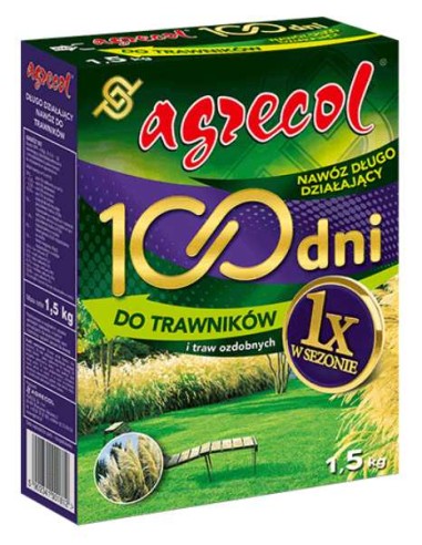 AGRECOL Nawóz DO TRAWNIKÓW I TRAW OZDOBNYCH 100 DNI, 1.5 kg